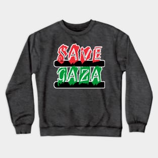 Save Gaza  - Montage - Front Crewneck Sweatshirt